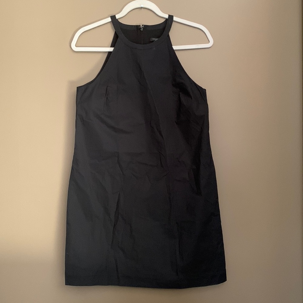 Lined Black Midi Dress 4P Ann Taylor
